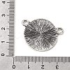 Flat Round Alloy Connector Cabochon Settings FIND-NH0001-18AS-3