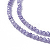 Cubic Zirconia Beads Strands X-G-F596-48E-3mm-3