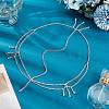 Brass Rhinestone Bridal Headbands for Women OHAR-WH20014-003S-5