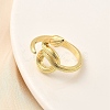 Brass Cuff Rings for Women RJEW-F188-02G-2