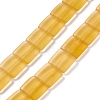 Transparent Frosted Glass Beads Strands FGLA-S001-M01-2