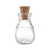 Oval Glass Bottle for Bead Containers X1-AJEW-R045-09-2