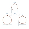Brass Wine Glass Charm Rings KK-PH0035-15-2