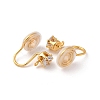Brass Micro Pave Cubic Zirconia Ear Cuff Findings KK-F898-15D-G-2