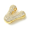 Rack Plating Brass Cubic Zirconia Pendants KK-S378-02G-V-2
