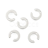 Non-Tarnish 304 Stainless Steel Letter Charms X-STAS-O072-C-2