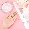 Alloy Rhinestone Flower Long Pins FIND-WH0111-322-3