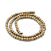 Natural Camphor Wood Beads Strands WOOD-P011-10-10mm-2