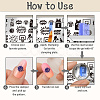 Plastic Nail Art Image Templates AJEW-UN0002-50-3