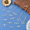 80Pcs 10 Styles Tibetan Style Alloy Connector Charms TIBE-CJ0001-38-6