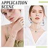 16Pcs 4 Colors Cat Eye Pendants CE-OC0001-01-6