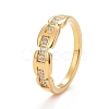 Clear Cubic Zirconia Finger Ring RJEW-F122-01-2