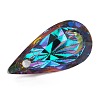 Embossed Glass Rhinestone Pendants GLAA-J101-06B-001VO-4