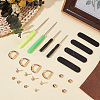2Pcs PU Leather Suspension Clasps with Alloy D Rings AJEW-CL0004-98A-3