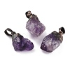 Rough Raw Natural Fluorite Pendants G-B012-07R-1