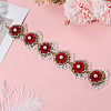 Retro Flower Alloy & Glass & ABS Plastic Hair Accessories EJEW-WH20018-02A-7