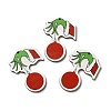 Ball Single Face Printed Wood Pendants WOOD-H102-02E-1