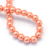 Baking Paint Pearlized Glass Pearl Round Bead Strands HY-Q003-10mm-77-4