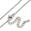 Brass Box Chain Necklaces for Women NJEW-U011-05P-2