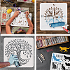 PET Hollow Out Drawing Painting Stencils DIY-WH0391-0201-4