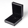 Square Imitation Leather Necklaces Boxes LBOX-F001-01-3