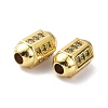 Brass Micro Pave Cubic Zirconia Beadsong-Lasting Plated ZIRC-P089-24B-G-4