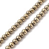 Electroplate Synthetic Magnetic Hematite Beads Strands G-E602-01E-1
