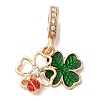 Rack Plating Alloy Crystal Rhinestone European Dangle Charms PALLOY-S189-26G-1