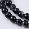 Natural Black Tourmaline Beads Strands X-G-F666-05A-6mm-3