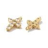 Brass Micro Pave Cubic Zirconia Pendants KK-B059-18G-2