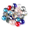 Transparent Electroplate Glass Beads Strands EGLA-YWC0001-10mm-02-2
