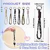 12Pcs 6 Colors Polyester & Spandex Parachute Cord Pendant Decorations HJEW-SZ00128-2