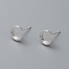 304 Stainless Steel Stud Earring Findings X-STAS-H410-07S-C-1