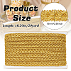 Polyester Braided Metallic Lace Trim SRIB-WH0011-180B-01-2