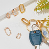 6Pcs 3 Style Brass Spring Gate Rings FIND-PH0008-41-4
