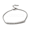 304 Stainless Steel Rhinestone Link Bracelets BJEW-P369-01P-4
