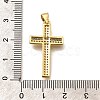 Rack Plating Brass Micro Pave Cubic Zirconia Pendants KK-L226-005G-03-3