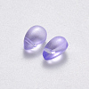 Transparent Spray Painted Glass Charms GLAA-R211-03-B08-2