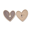 Heart Alloy Spray Painted Pendants PALLOY-P243-01D-2