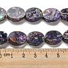 Dyed Natural Imperial Jasper with Resin Beads Strands G-G083-A02-01-4