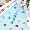 120Pcs 10 Colors Acrylic Bead Caps OACR-SP0001-94-5