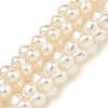 Transparent Spray Painted Glass Beads Strands X-GLAA-P066-01C-2