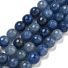 Dyed & Heated Natural Blue Aventurine Beads Strands G-E571-A10-03-1
