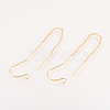 Brass Stud Earring Findings KK-Q735-363G-1