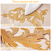 3 Pairs 3 Style Flower Polyester Computerized Embroidery Sew on Patches DIY-NB0008-24-5