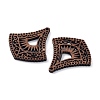 Walnut Wood Laser Cut Pendants WOOD-Q051-04B-2