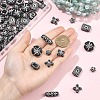 120Pcs 8 Styles Opaque Acrylic Beads MACR-YW0004-69-3