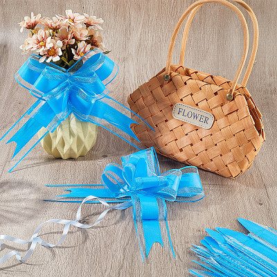 Plastic Bowknot Pull Bows AJEW-WH20064-74K-1