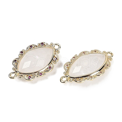 Natural Quartz Crystal Faceted Horse Eye Links G-B126-02G-05-1