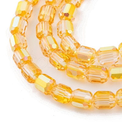 Electroplate Glass Beads Strands EGLA-D031-01Q-1